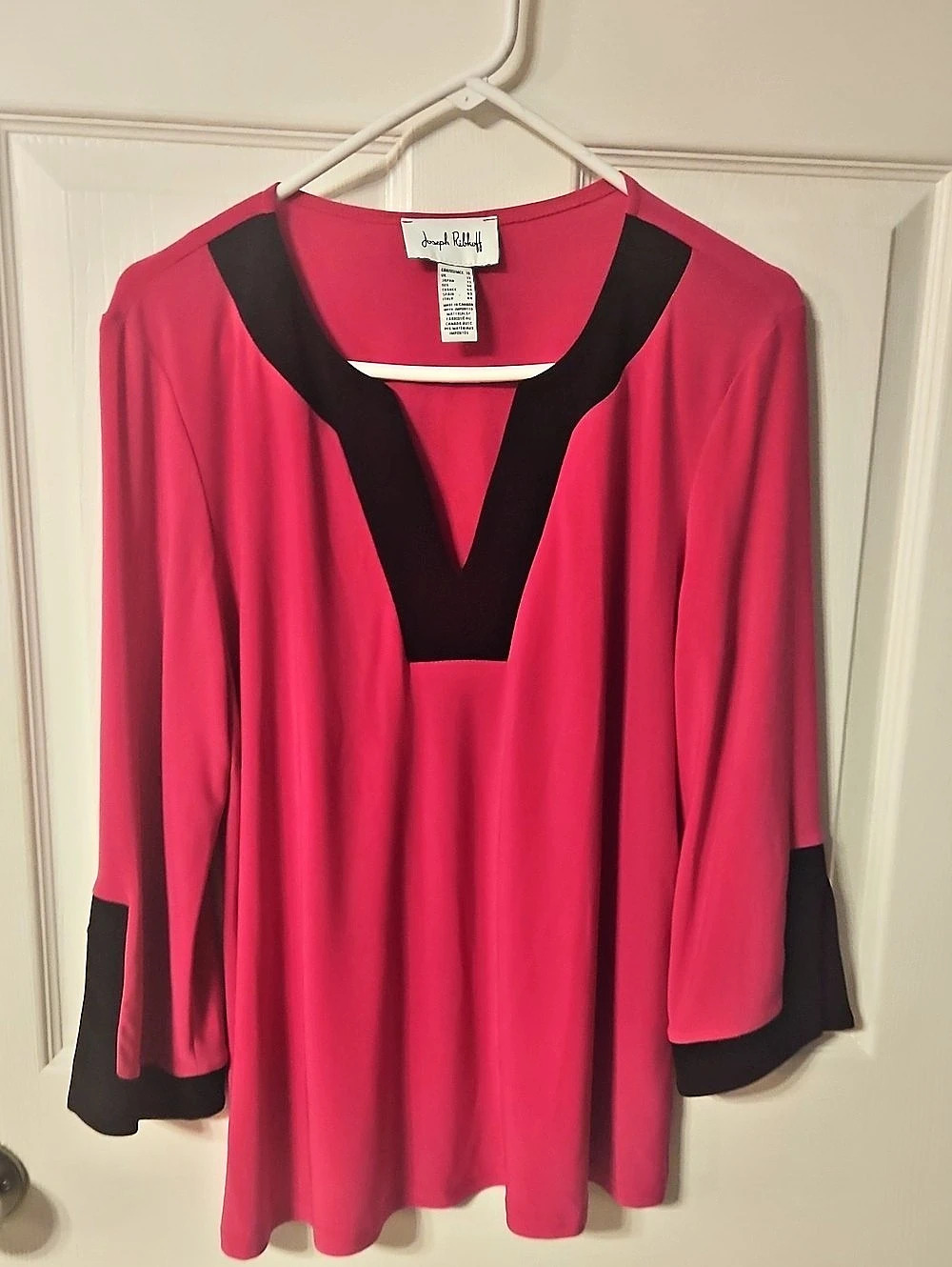 Joseph Ribkoff Pink & Black Tunic